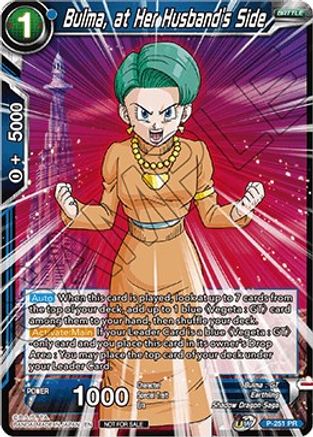 Bulma, at Her Husband's Side (P-251) - Promotion Cards Foil