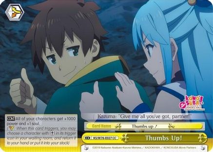 Thumbs Up! (KS/W76-E027 CC) - KonoSuba The Movie: Legend of Crimson