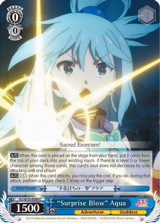 "Surprise Blow" Aqua (KS/W76-E089 C) - KonoSuba The Movie: Legend of Crimson