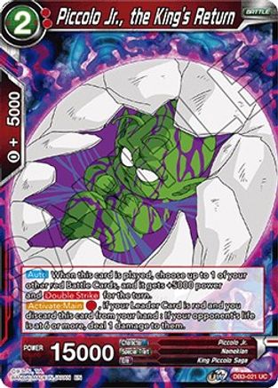 Piccolo Jr., the King's Return (DB3-021) - Draft Box 06  Giant Force