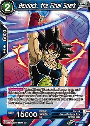 Bardock, the Final Spark (DB3-028) - Draft Box 06  Giant Force