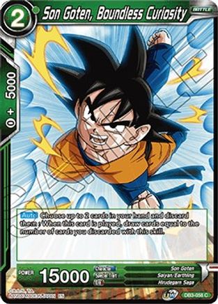 Son Goten, Boundless Curiosity (DB3-058) - Draft Box 06  Giant Force