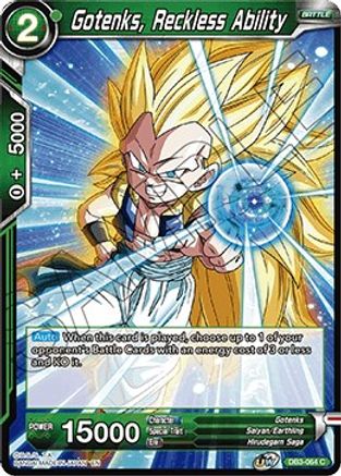 Gotenks, Reckless Ability (DB3-064) - Draft Box 06  Giant Force