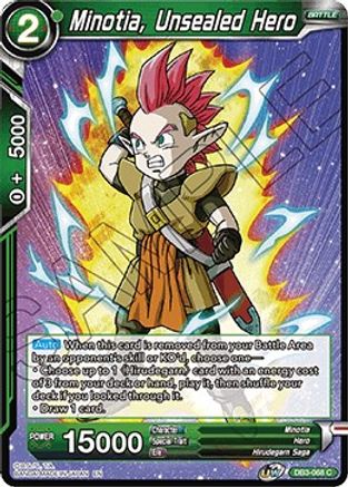 Minotia, Unsealed Hero (DB3-068) - Draft Box 06  Giant Force