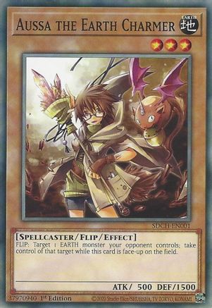 Aussa the Earth Charmer (SDCH-EN001) - Structure Deck: Spirit Charmers 1st Edition