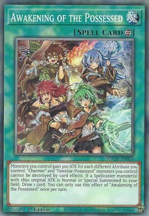 Awakening of the Possessed (SDCH-EN020) - Structure Deck: Spirit Charmers 1st Edition