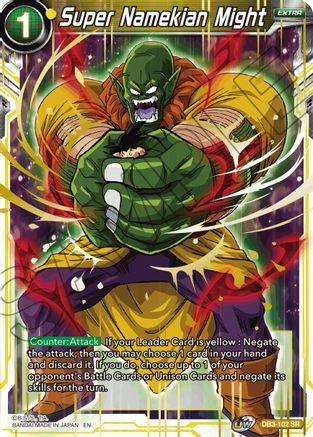 Super Namekian Might (DB3-102) - Draft Box 06  Giant Force