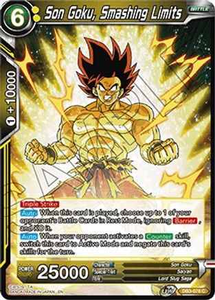 Son Goku, Smashing Limits (DB3-078) - Draft Box 06  Giant Force