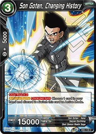 Son Goten, Changing History (DB3-106) - Draft Box 06  Giant Force