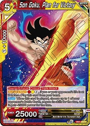 Son Goku, Plan for Victory (DB3-122) - Draft Box 06  Giant Force