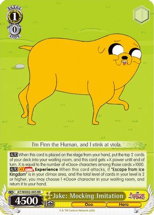 Jake: Mocking Imitation (AT/WX02-005 RR) - Adventure Time