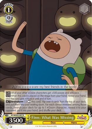 Finn: What Was Missing (AT/WX02-007 R) - Adventure Time
