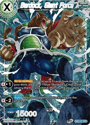 Bardock, Giant Force (DB3-137) - Draft Box 06  Giant Force