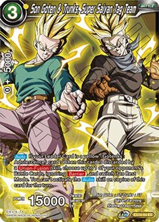 Son Goten & Trunks, Super Saiyan Tag Team (EX14-04) - Expansion Deck Box Set 14 Battle Advanced