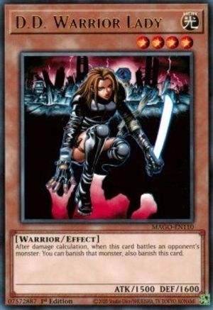 D.D. Warrior Lady (MAGO-EN110) - Maximum Gold 1st Edition