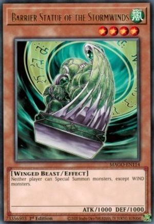 Barrier Statue of the Stormwinds (MAGO-EN114) - Maximum Gold 1st Edition