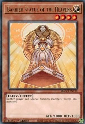Barrier Statue of the Heavens (MAGO-EN116) - Maximum Gold 1st Edition
