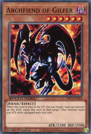 Archfiend of Gilfer (SBCB-EN004) - Speed Duel: Battle City Box 1st Edition