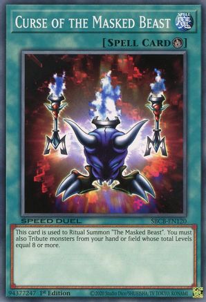 Curse of the Masked Beast (SBCB-EN120) - Speed Duel: Battle City Box 1st Edition