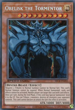 Obelisk the Tormentor (SBCB-EN202) - Speed Duel: Battle City Box 1st Edition