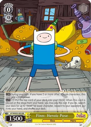 Finn: Heroic Pose (AT/WX02-003 RR) - Adventure Time
