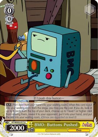 BMO: Buttons Pushed (AT/WX02-017 U) - Adventure Time