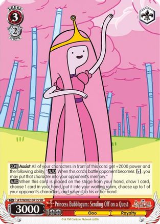 Princess Bubblegum: Sending Off on a Quest (SR) (AT/WX02-041S SR) - Adventure Time