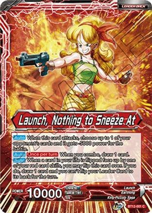 Launch // Launch, Nothing to Sneeze At (BT12-001) - Vicious Rejuvenation Foil