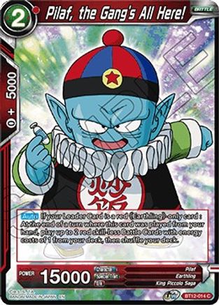 Pilaf, the Gang's All Here! (BT12-014) - Vicious Rejuvenation Foil