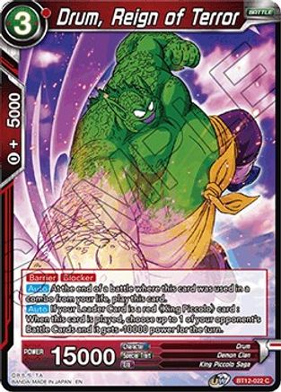 Drum, Reign of Terror (BT12-022) - Vicious Rejuvenation Foil