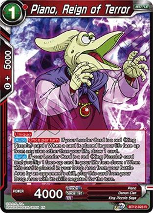 Piano, Reign of Terror (BT12-023) - Vicious Rejuvenation Foil