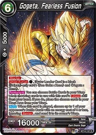 Gogeta, Fearless Fusion (BT12-137) - Vicious Rejuvenation Foil