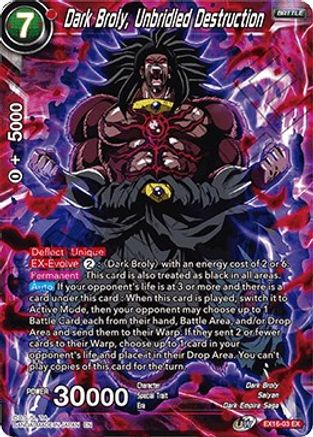 Dark Broly, Unbridled Destruction (EX16-03) - Expansion Deck Box Set 16 Ultimate Deck