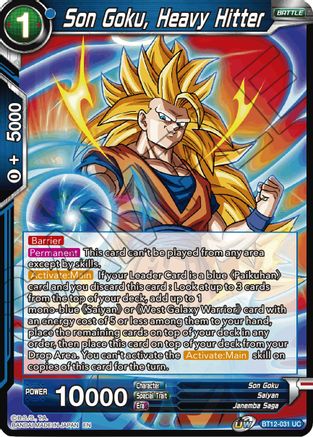Son Goku, Heavy Hitter (BT12-031) - Vicious Rejuvenation Foil