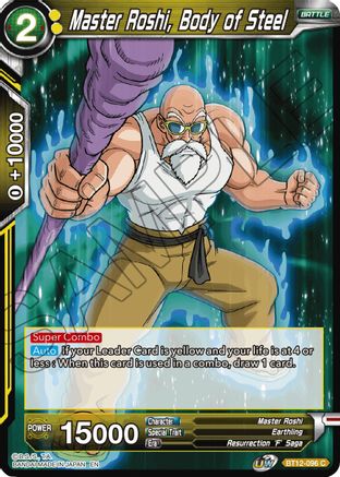 Master Roshi, Body of Steel (BT12-096) - Vicious Rejuvenation Foil