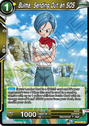 Bulma, Sending Out an SOS (BT12-097) - Vicious Rejuvenation