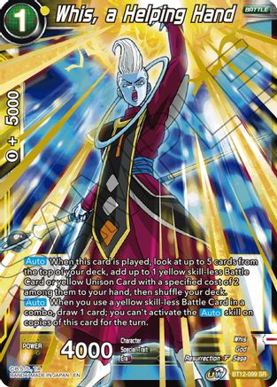 Whis, a Helping Hand (BT12-099) - Vicious Rejuvenation