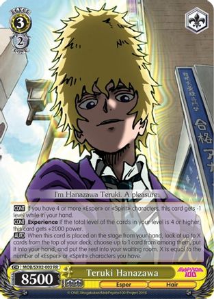 Teruki Hanazawa (MOB/SX02-003 RR) - Mob Psycho 100