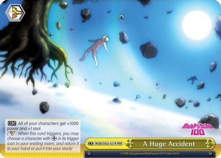 A Huge Accident (RRR) (MOB/SX02-021R RRR) - Mob Psycho 100