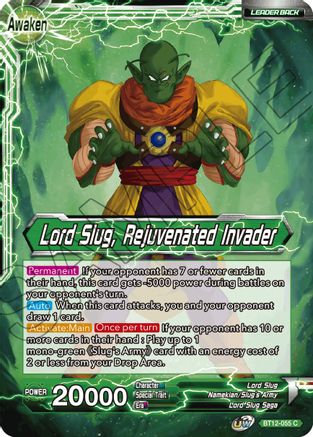 Lord Slug // Lord Slug, Rejuvenated Invader (BT12-055) - Vicious Rejuvenation Foil