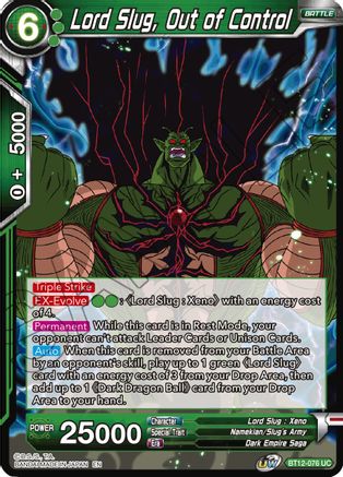 Lord Slug, Out of Control (BT12-076) - Vicious Rejuvenation Foil