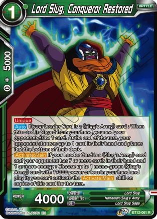 Lord Slug, Conqueror Restored (BT12-061) - Vicious Rejuvenation Foil