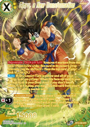 Ginyu, a New Transformation (SPR) (BT12-088) - Vicious Rejuvenation