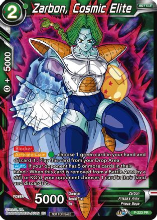 Zarbon, Cosmic Elite (Gold Stamped) (P-223) - Tournament Promotion Cards