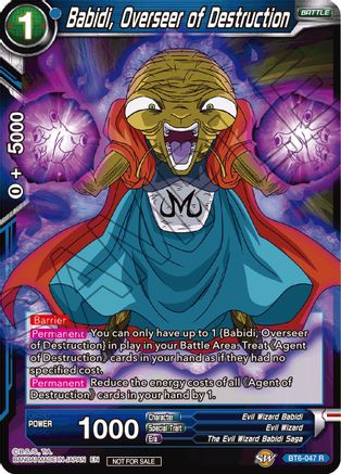 Babidi, Overseer of Destruction (Gold Stamped) (BT6-047) - Tournament Promotion Cards
