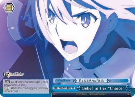Belief in Her "Choice" (FGO/S75-E098 CR) - Fate/Grand Order Absolute Demonic Front: Babylonia