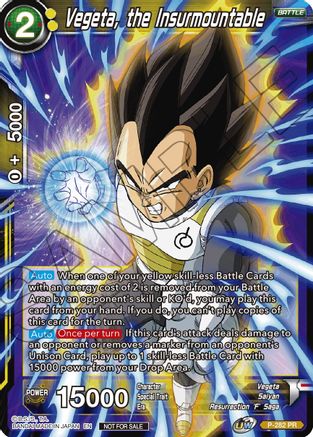 Vegeta, the Insurmountable (Unison Warrior Series Tournament Pack Vol.3) (P-282) - Tournament Promotion Cards