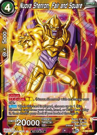 Nuova Shenron, Fair and Square (Unison Warrior Series Tournament Pack Vol.3) (P-285) - Tournament Promotion Cards