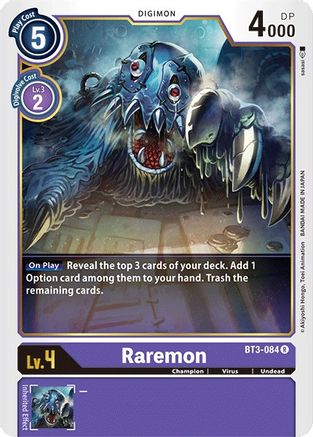 Raremon (BT3-084) - Release Special Booster 1.0