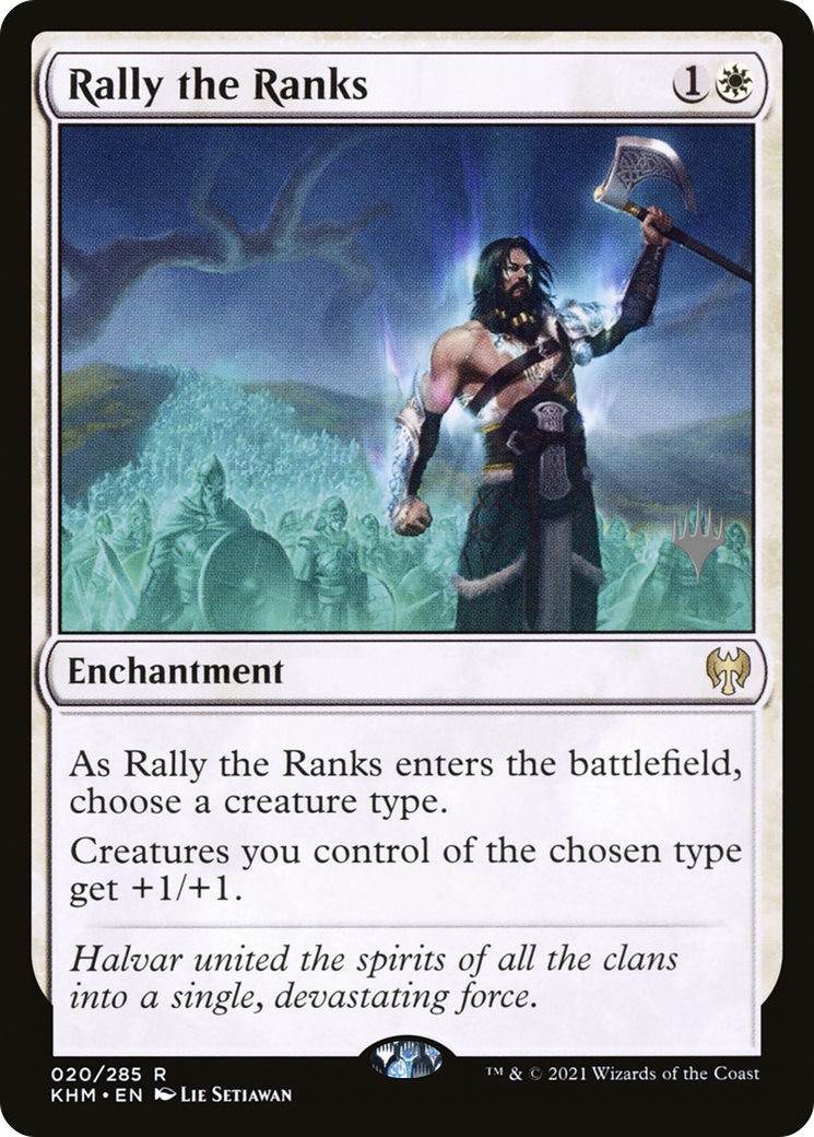 Rally the Ranks (PPKHM-20P) - Kaldheim Promos Foil